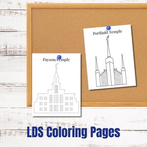 Beautiful Set of 3 LDS Temple Coloring Pages | Printable Mormon Temple ...