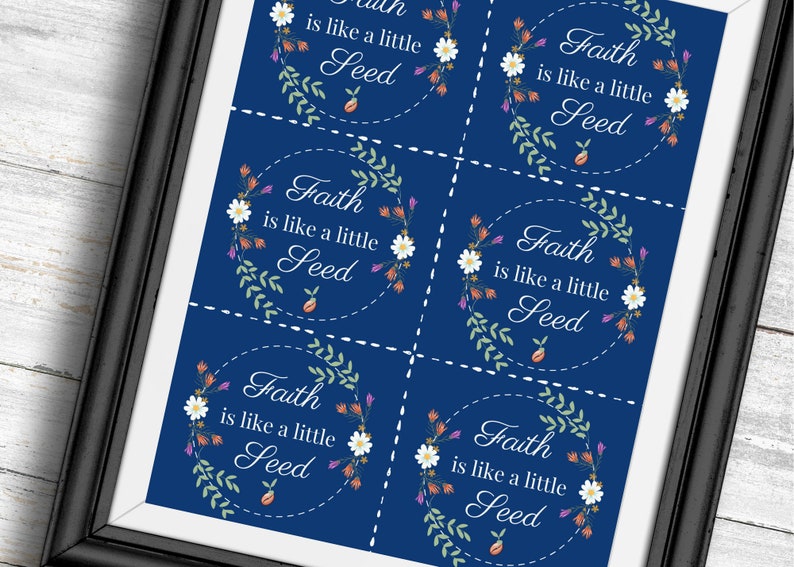 Faith is Like a Little Seed Handouts/printables LDS - Etsy