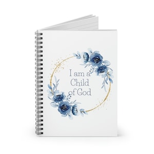 Soy un Hijo de Dios Cuaderno en espiral - Línea reglada / Cuaderno SUD / Primaria / Niños SUD / Jóvenes SUD