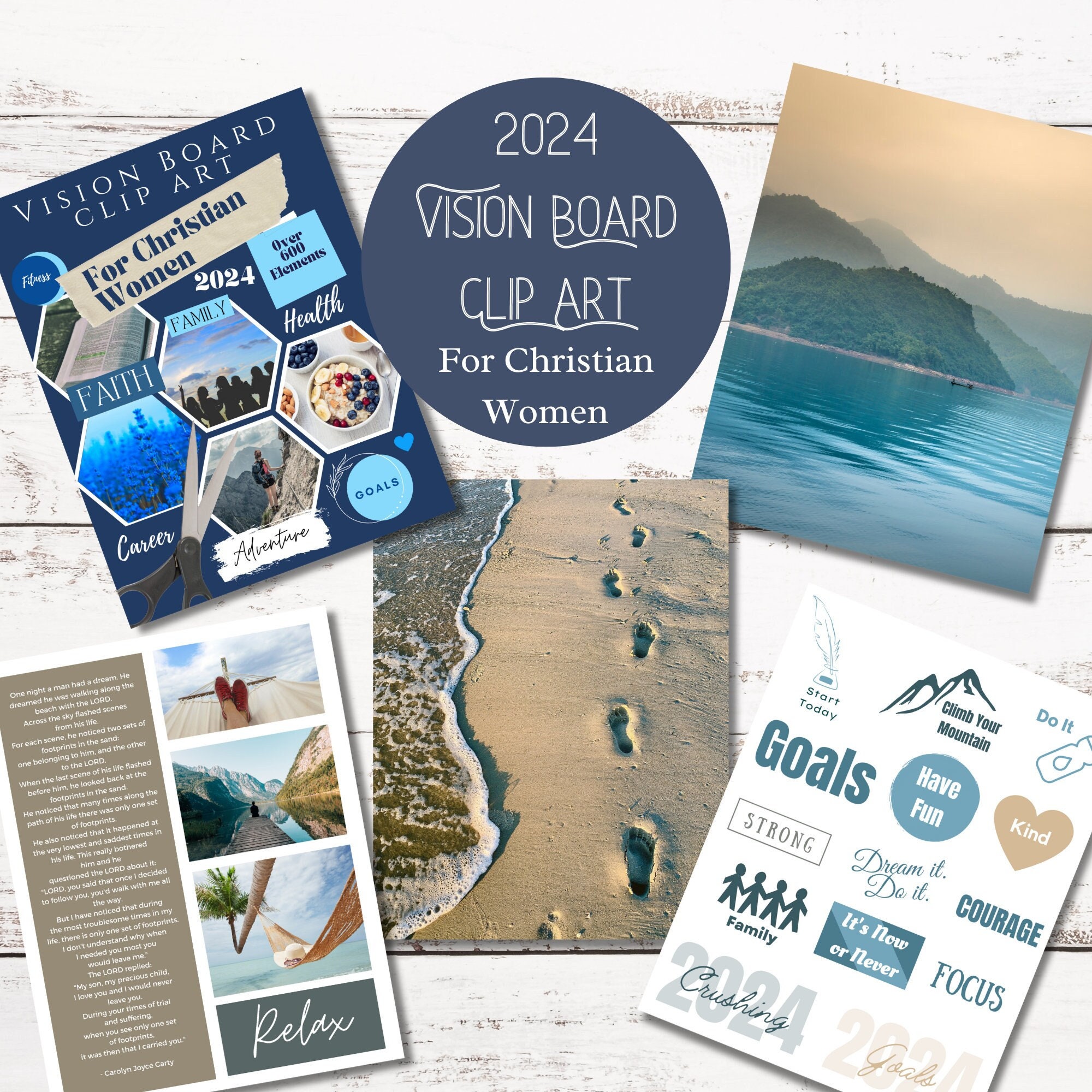 2024 Vision Board Clip Art Book: Design Your Dream Year with 500+ Powerful  Images, Words, Phrases & More, Inspirational Pictures For Women & Men  (Vision Board …