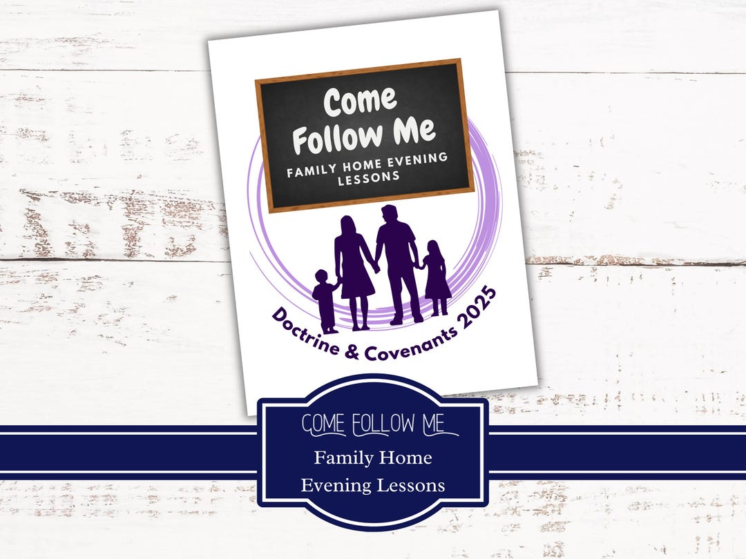 2025 Come Follow Me: Family Home Evening Lessons (digital Download) - Etsy