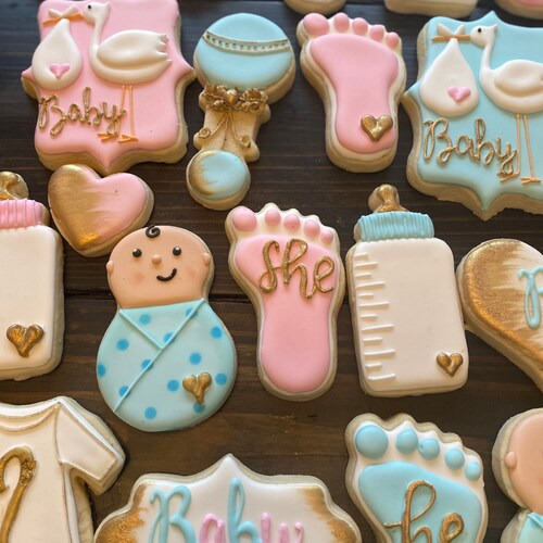 Gender Reveal Cupcake Liners Gender Reveal Baby Shower Etsy