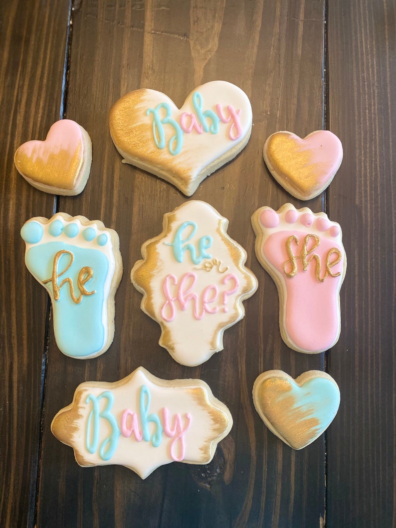 Gender Reveal Cookies Etsy