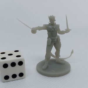 Tiefling Swashbuckler Rogue - 3D Printed RPG Tabletop Miniature