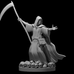 Necromancer - 3D Printed Miniature for Tabletop RPG Gaming