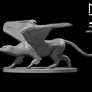 Griffon - 3D Printed Miniature for Tabletop Gaming