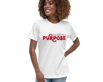 Creado para un propósito camiseta relajada para mujer