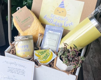 BIRTHDAY Care Package • Sunshine Box • Just Because Gift • Sending Cheer • Mental Health Boost • Happy Birthday • Birthday Friend