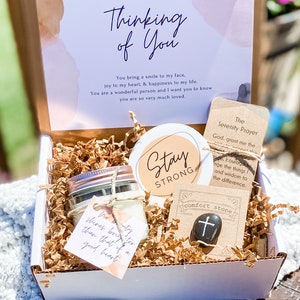 New! Mini Thinking of You Box • You are loved • Friendship Box • Caring Box • Candle