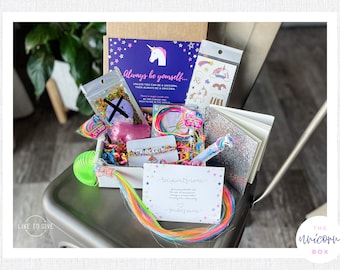 Unicorn Box • Fun Kit •Rainbow Box • Birthday Box • Slime • Child • Grandchild • You are loved