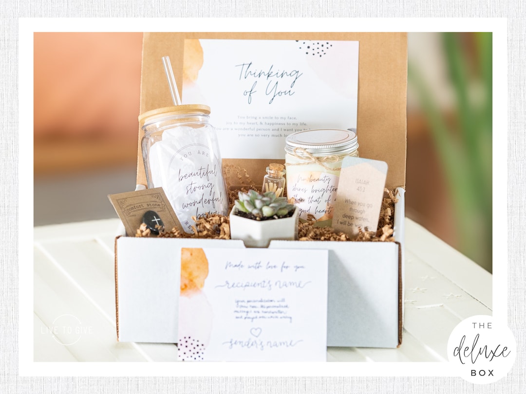 Thinking of You Care Package Care Package for Her Live Succulent Soy ...