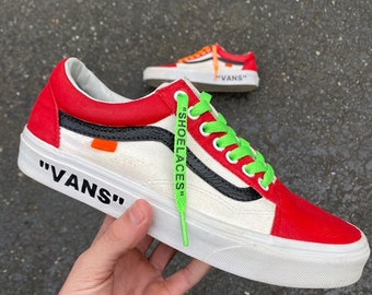 Off white vans | Etsy