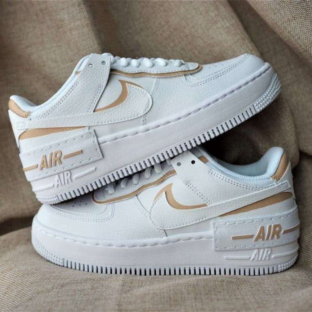 Beige Shadow Air Force 1 Custom - Etsy