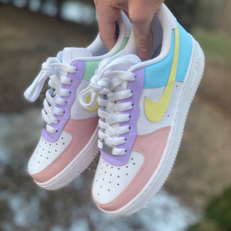 Pastel Air Force 1 / Air Force 1 Custom / Womans Air Force 1 / - Etsy