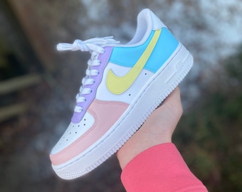 Pastel Air Force 1 / Air Force 1 Custom / Womans Air Force 1 / Mens Air Force 1 / Hand Painted Air Force 1