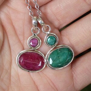 Pendente Solitaire In Opale A Forma Di Pera In Oro Massiccio 14K - Foto 13