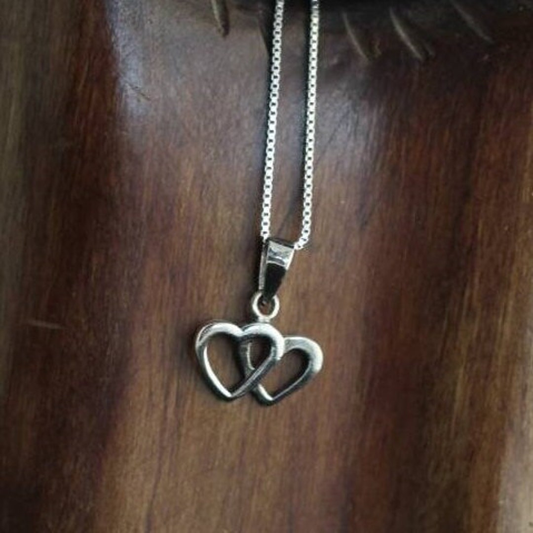JO WISDOM Mother Heart Necklace 925 Silver Woman, Pendant with Chain Mother Daughter/Son Father 3 Children Family AAA Cubic Zirconia, Gift for Mom, Silver, Cubic Zirconia