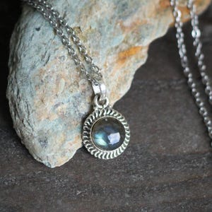 Small Natural Clear Quartz Pendant With 925 Silver Hook