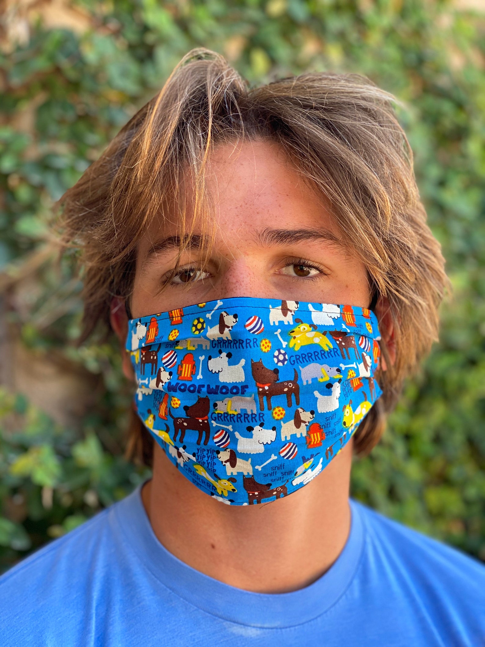 Dog Face Mask Animal Paw Print Dog Lover Lightweight Etsy