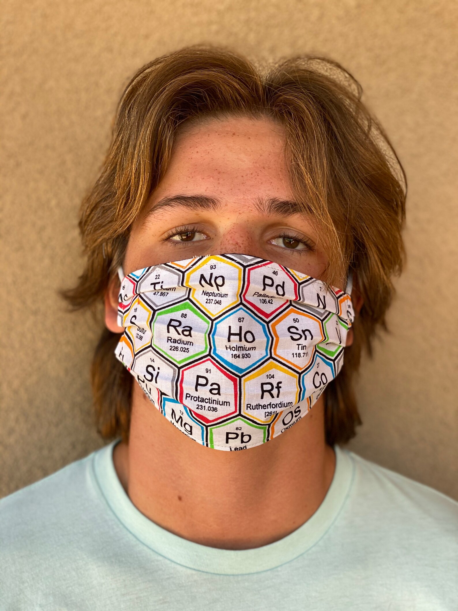 Science Face Mask Periodic Table Chemistry Biology Scientist Etsy