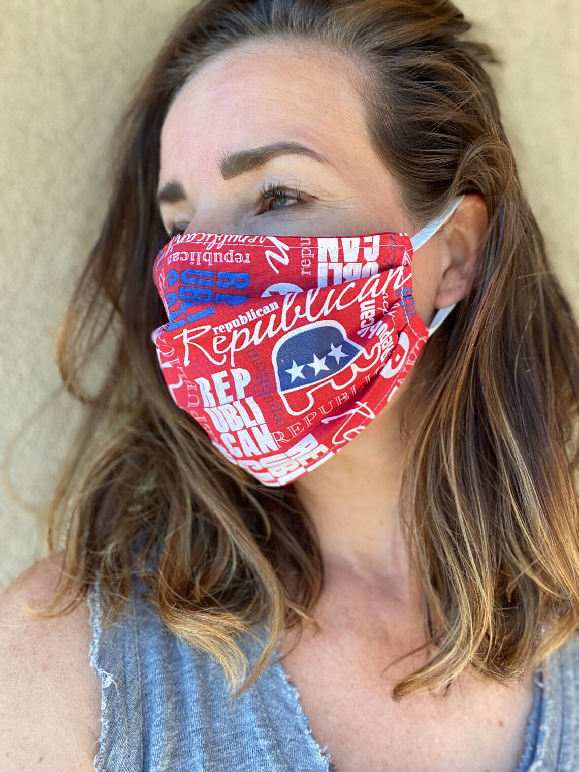 Republican Face Mask Political Conservative Face Mask Etsy