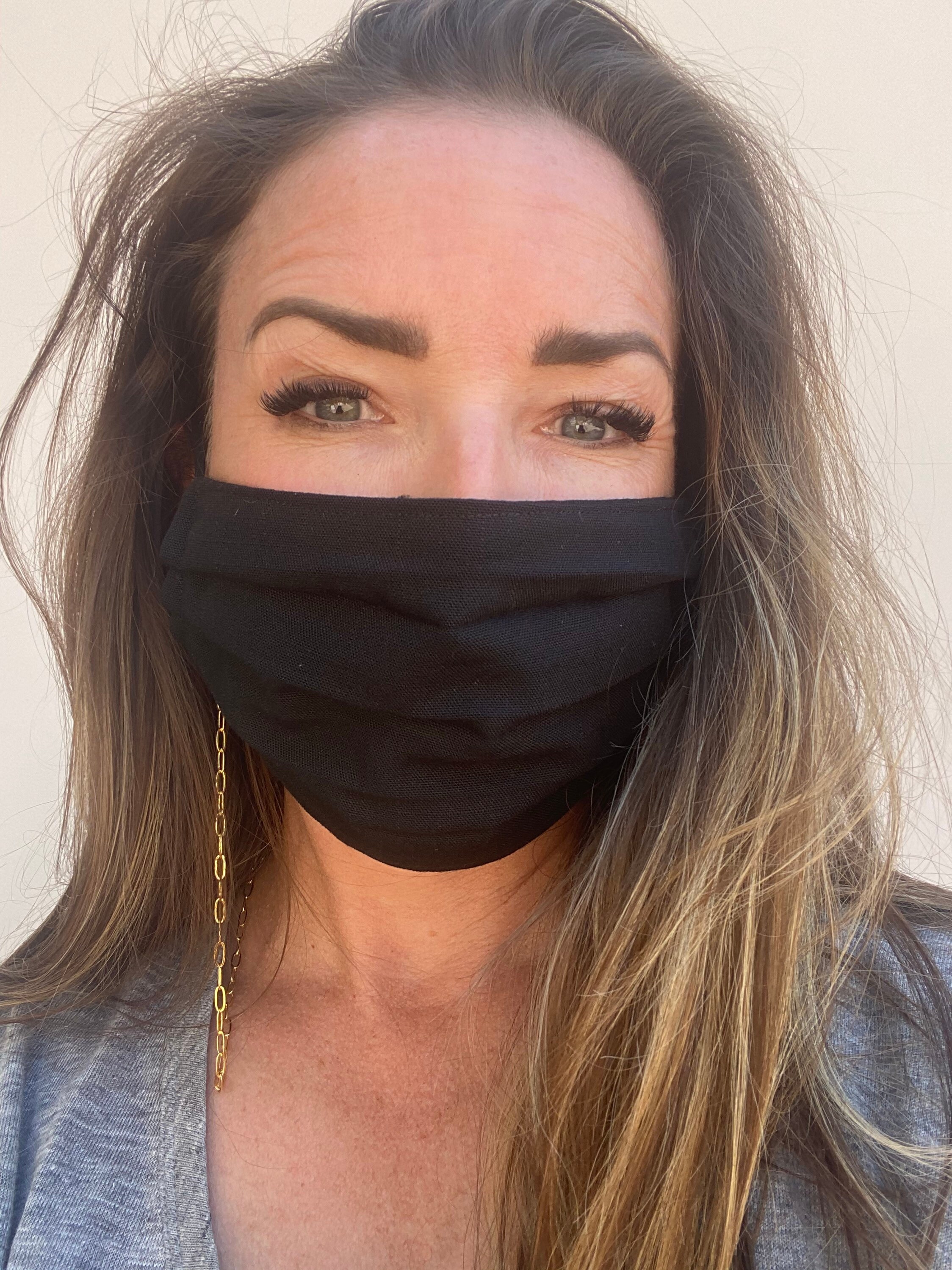 Mask chain Face Mask chain gold | silver | brass necklace | Mask hold…