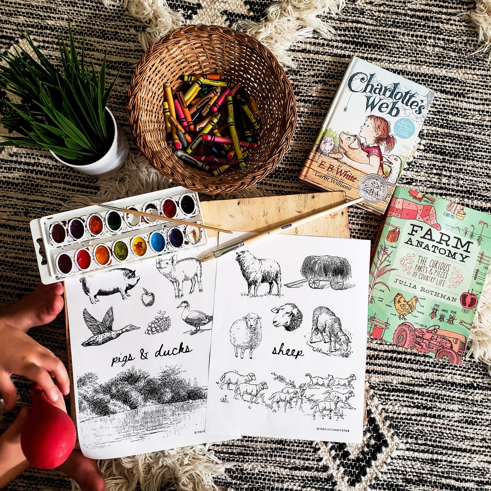 Charlotte's Web Printables, Classic Book Art, Charlotte's Web Lessons ...