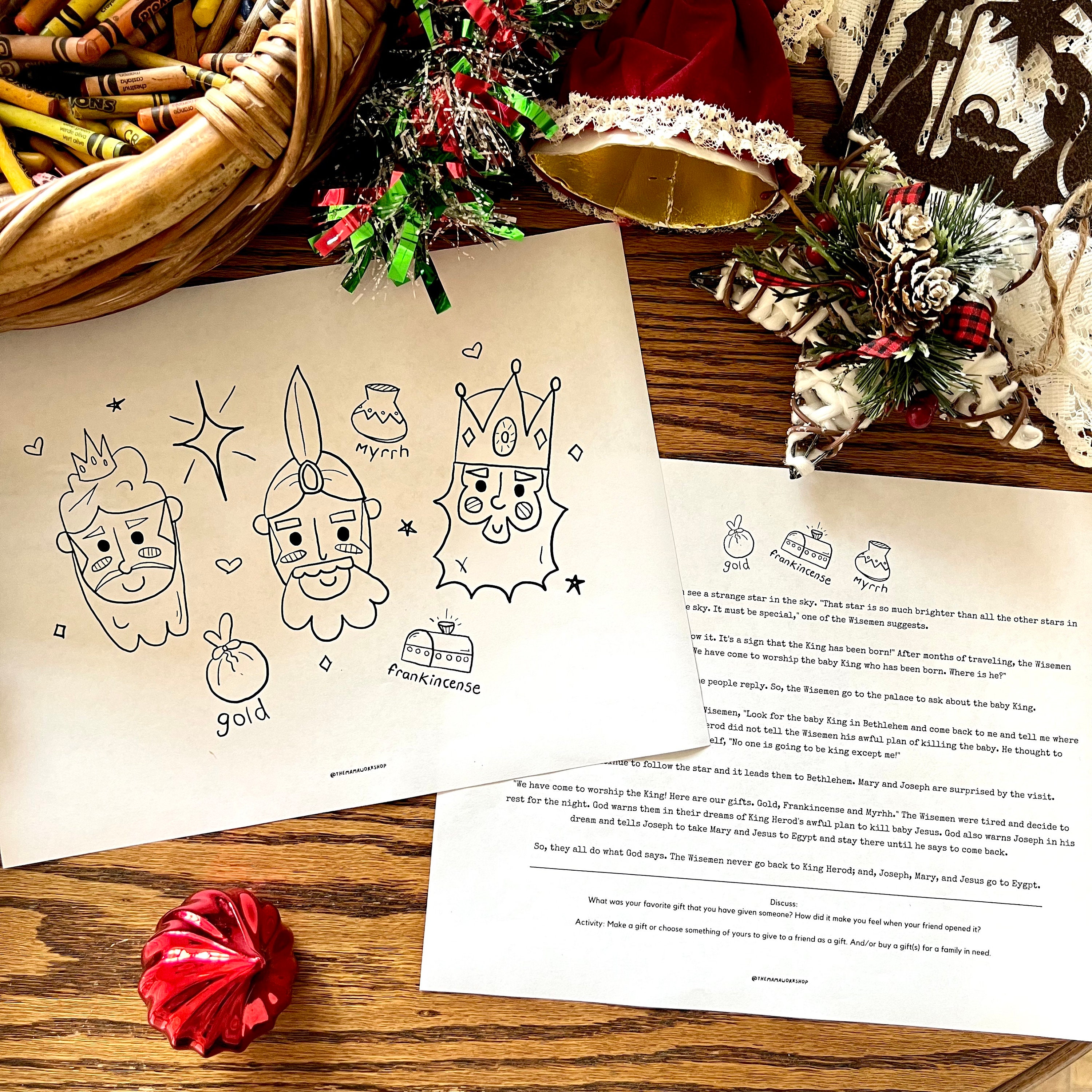 Christmas Story Activities, Bible Activities for Kids, Kid's Bible ...