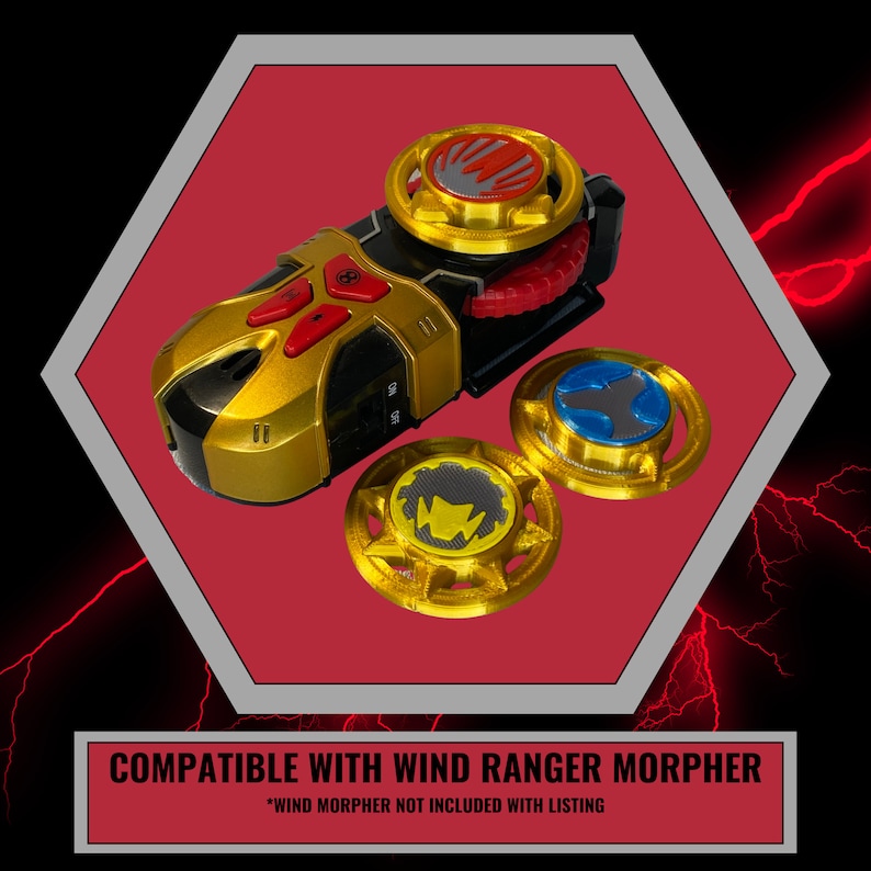 Ninja Storm Morpher Discs | 3D Printed | Power Rangers Ninja Storm ...