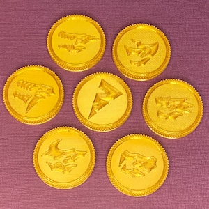 Power Coins | Dino Fury Rangers | 3D-Printed Coin | All Morpher Compatible | Power Rangers Dino Fury | Power Coin Prop | S27