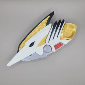 White Drago Morpher | 3D Printed | Power Rangers Dino Thunder | Cosplay Accessory | Display Piece | Morpher Prop