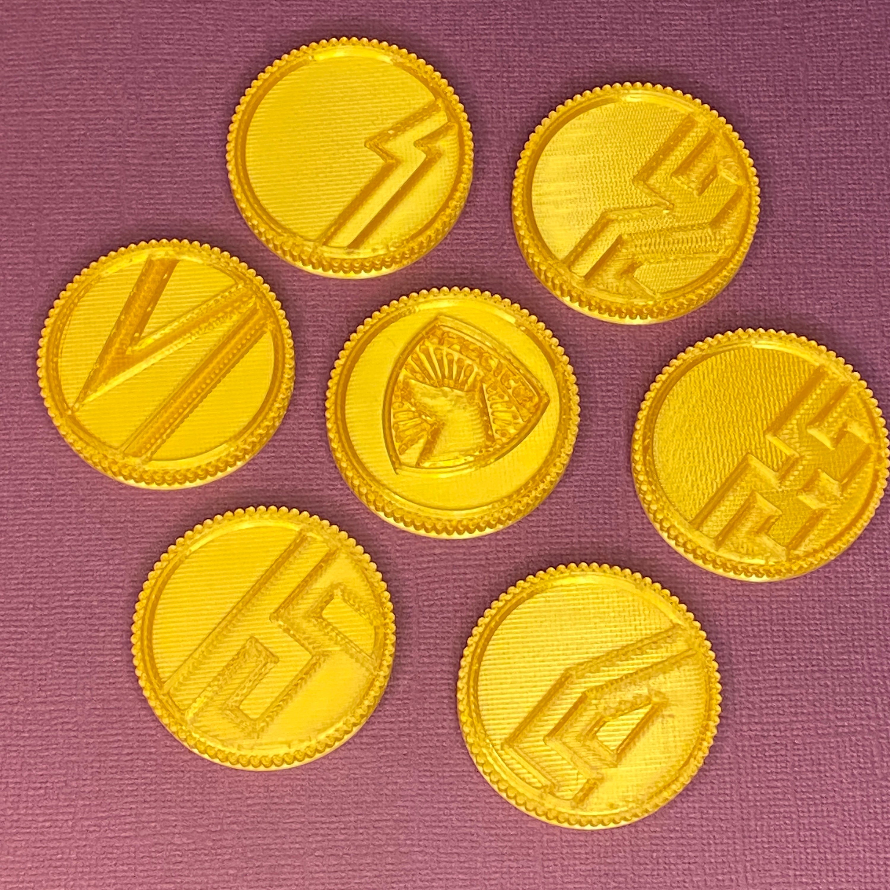 Power Coins | SPD Power Rangers | 3d-printed Coin | All