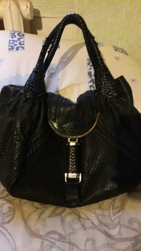 Vintage leather designer handbag