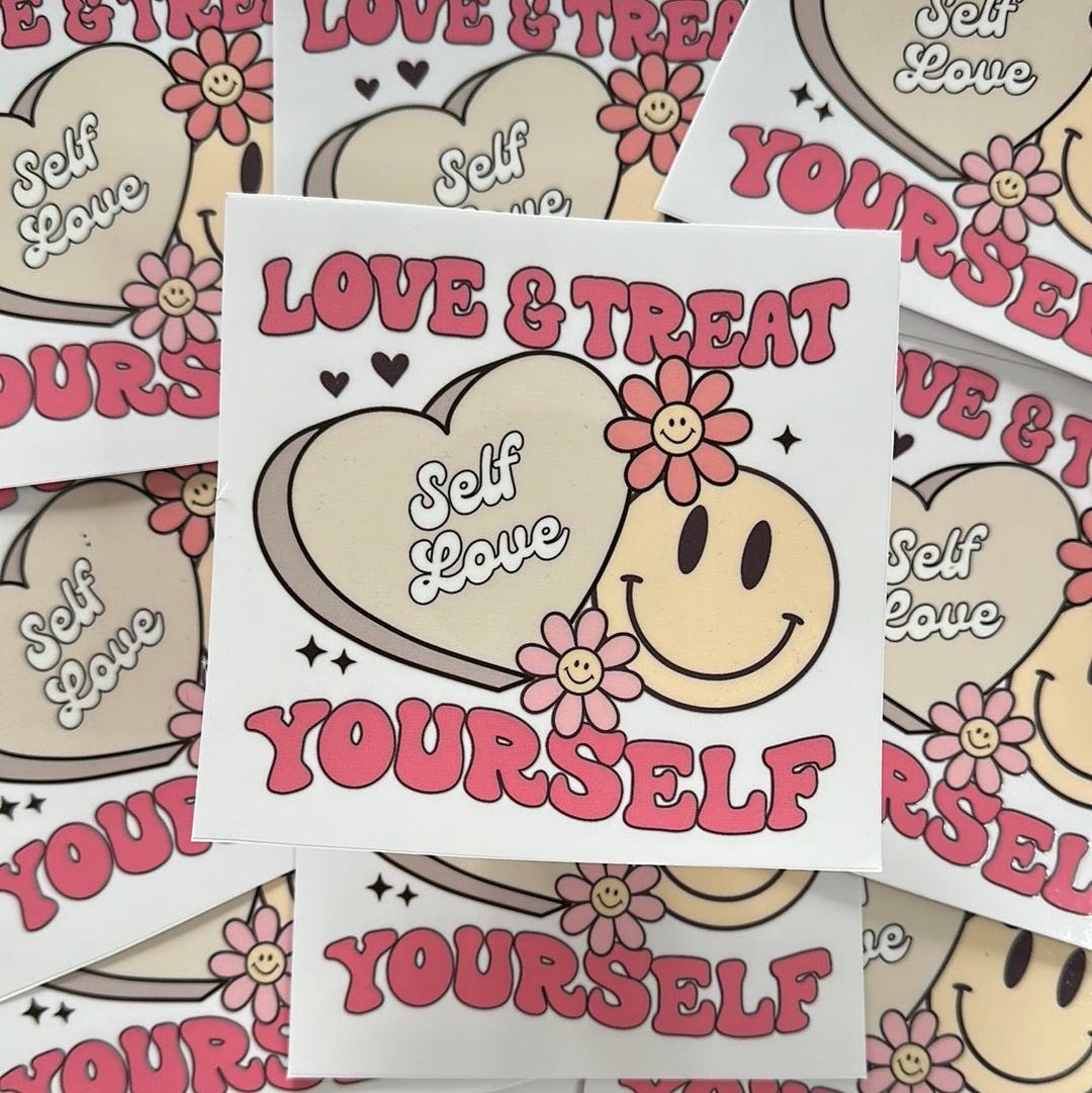 Love and Treat Yourself UVDTF Decal - Etsy