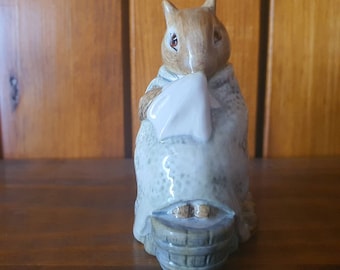 Vintage Beswick Beatrix Potter Chippy Hackee porcelain figurine. BP- 3b backstamp.