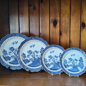 Booths real old willow plate - Etsy 日本