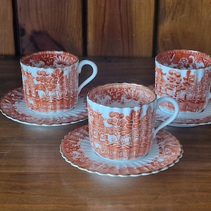 Copeland Spode Mokkatasse mit Untertasse: Bone China, Ende 19.Jh