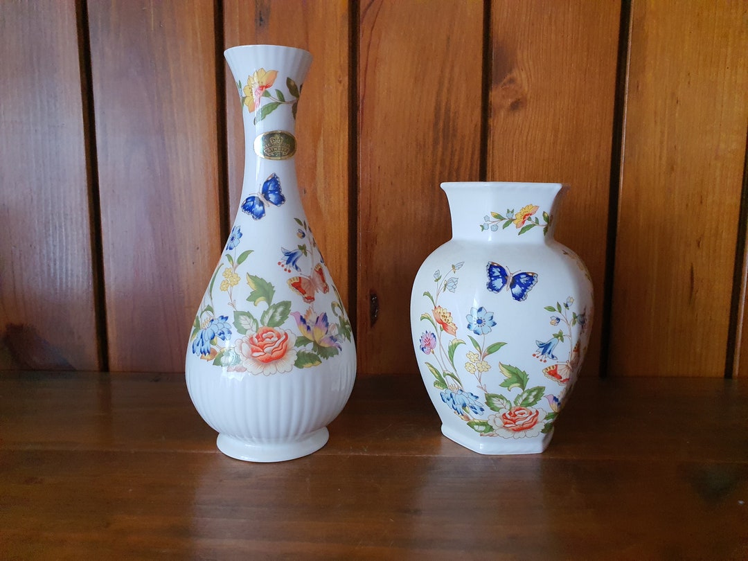 Vintage Aynsley Cottage Garden Vases. Etsy