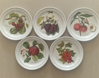 Vintage Portmeirion Pomona side plates. various designs. 7.5 inches (19cm) diameter.