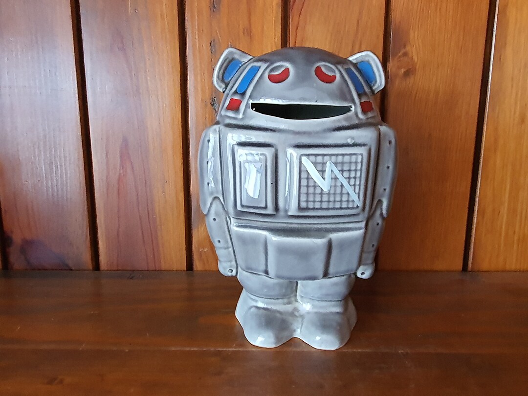 Vintage Robot Money Box. Etsy