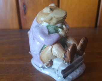 Vintage Beswick Beatrix Potter Mr Jackson porcelain figurine. BP- 3b backstamp.