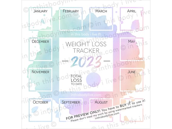 weight-loss-tracker-2023-weight-loss-calendar-digital-etsy