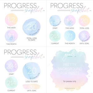 Mega Pack Weigh-in, Progress Goals Weight Loss Tracker Digital Download Over the Rainbow imagem 4