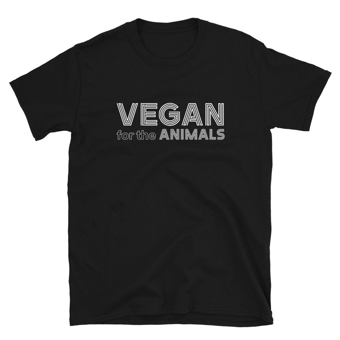 Vegan for the Animals Short-Sleeve Unisex T-Shirt Vegan | Etsy