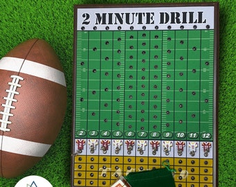 Magnetic Football Board Game - '2 Minute Drill' | Tabletop Game | Tailgate Mancave Gift