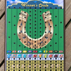 FULL CUSTOM Magnetic Horse Race Board Game - 'winner's Circle ...