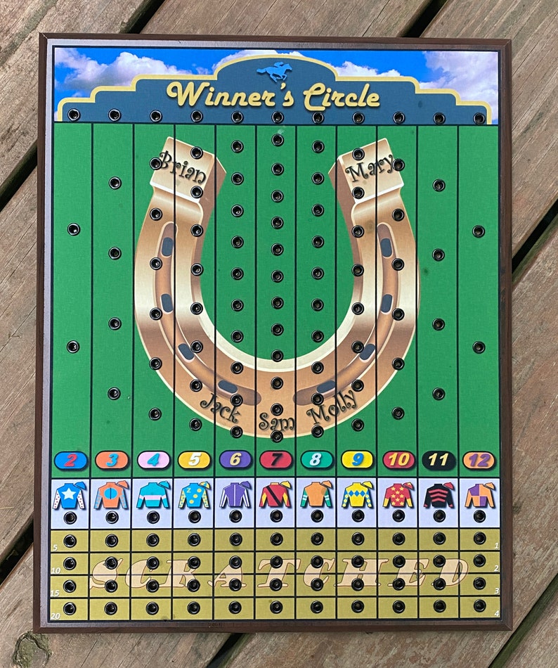 FULL CUSTOM Horse Race Board Game 'winner's Etsy