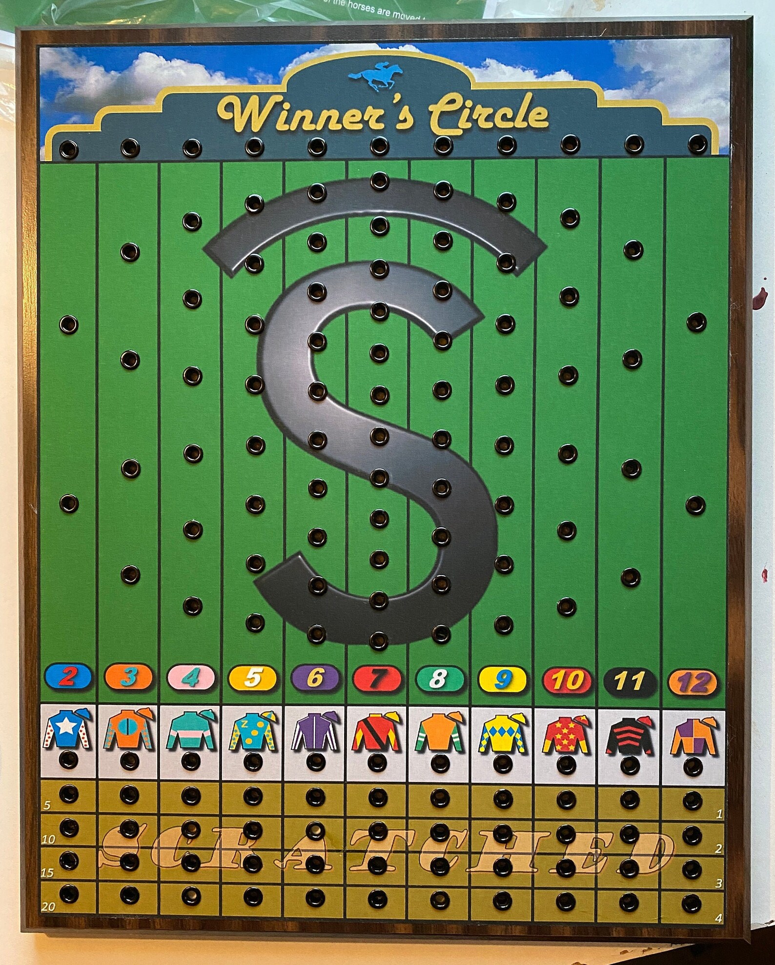 FULL CUSTOM Horse Race Board Game 'Winner's Etsy