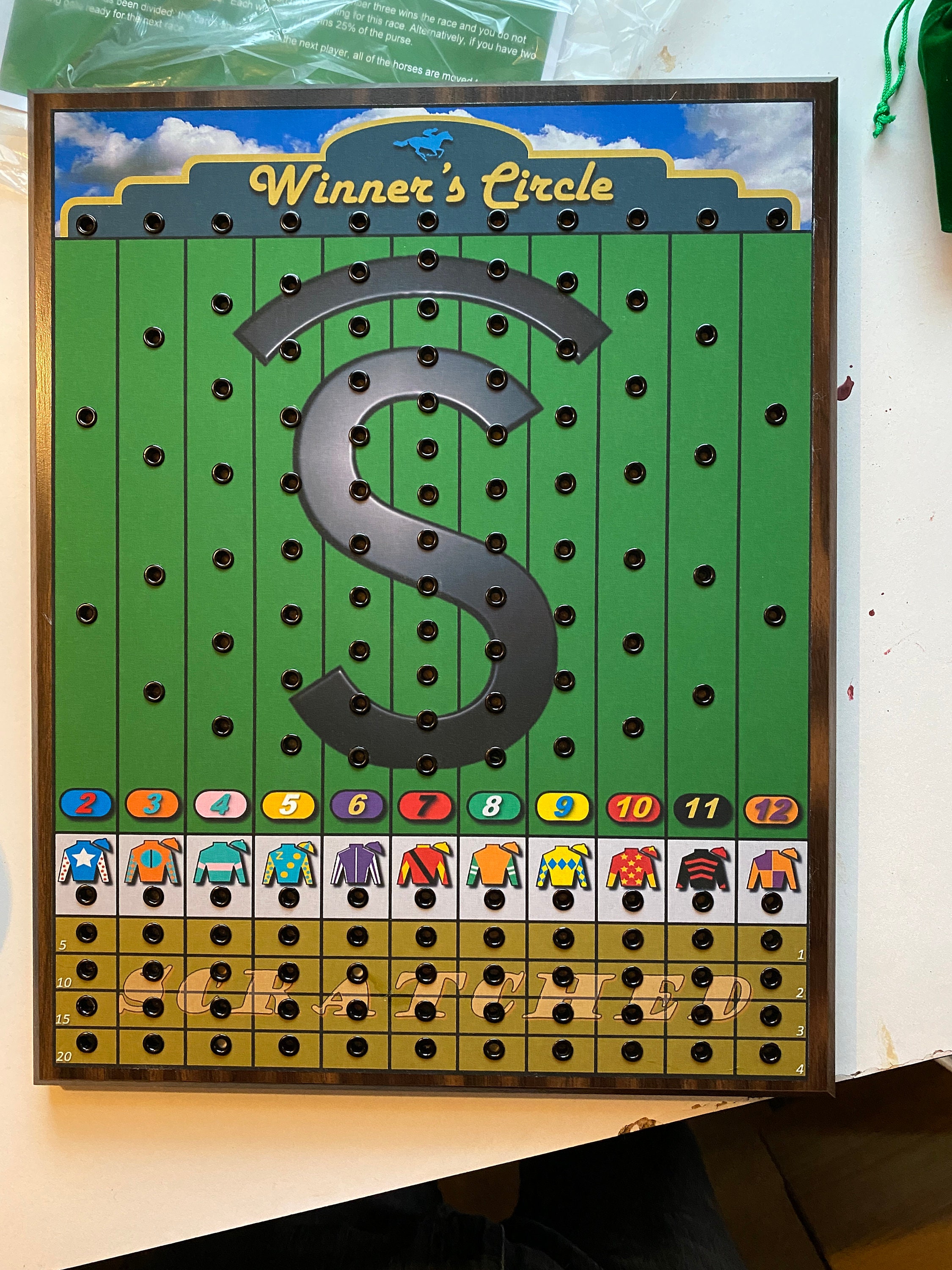 FULL CUSTOM Magnetic Horse Race Board Game 'winner's | Etsy