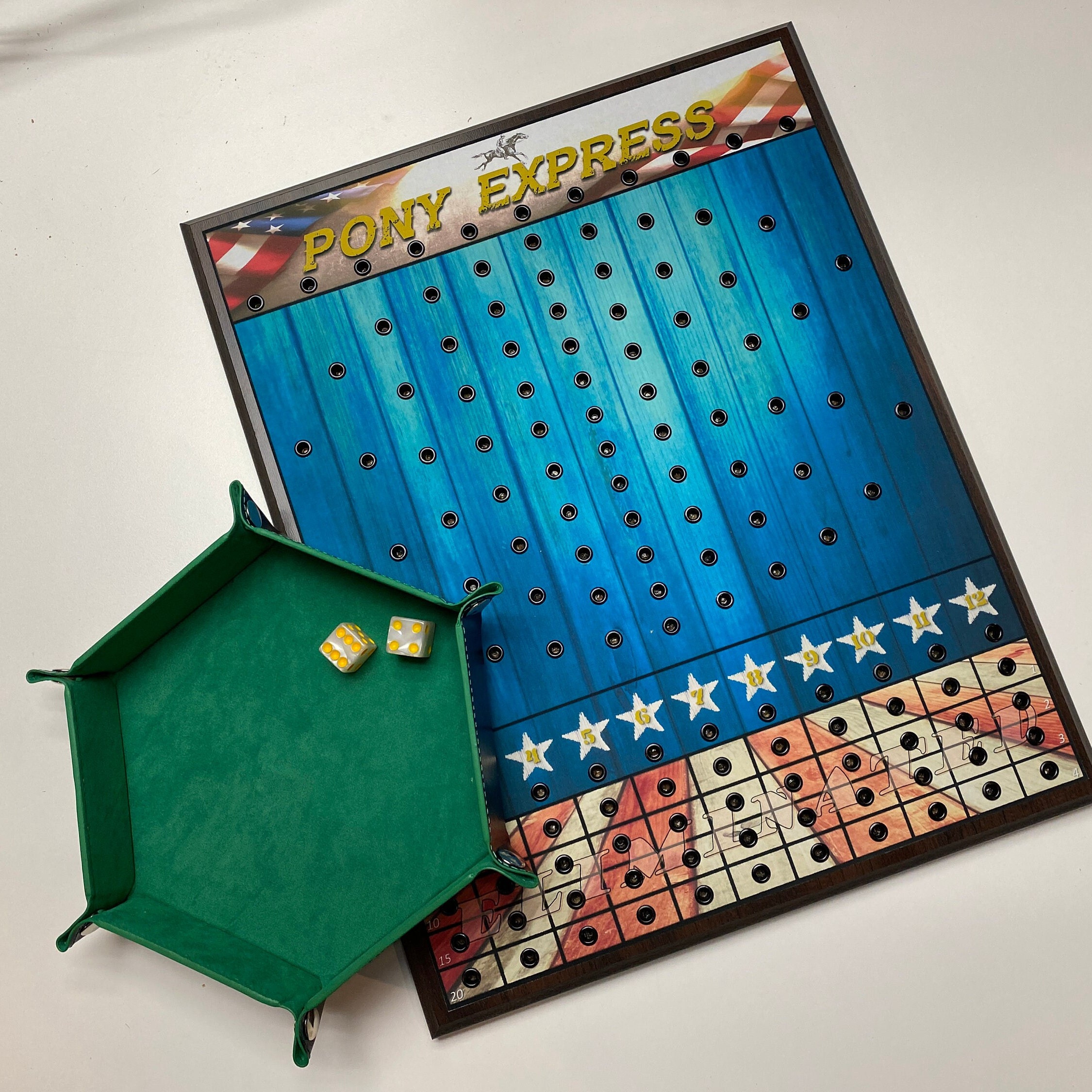 Horse Race Board Game 'pony Express' Etsy